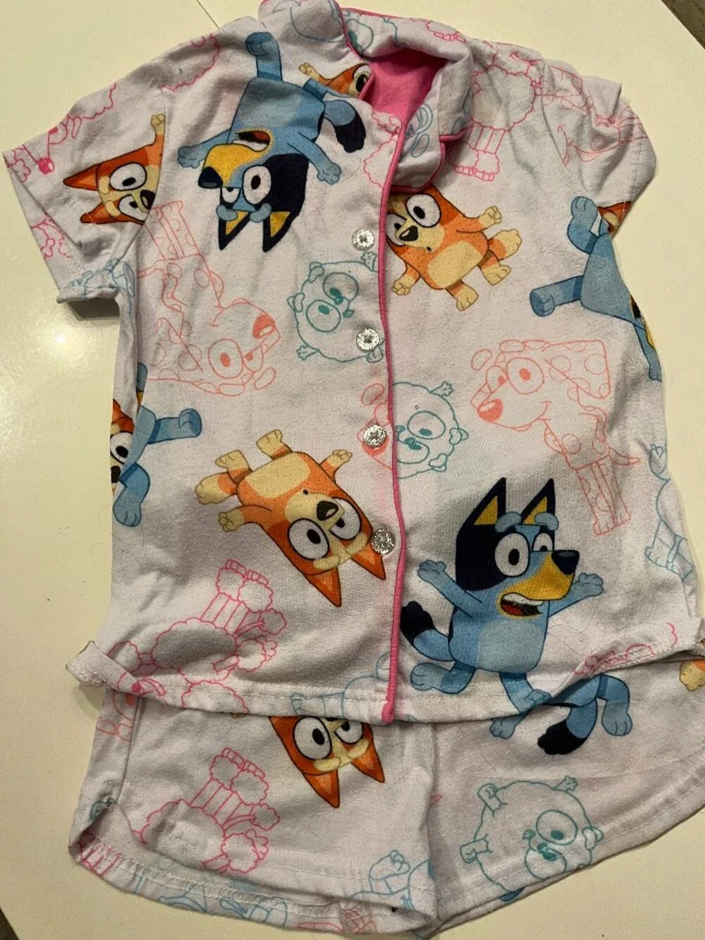 Bluey Pajamas (2 piece set) Size 6 / 6X - Previously Worn